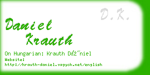 daniel krauth business card